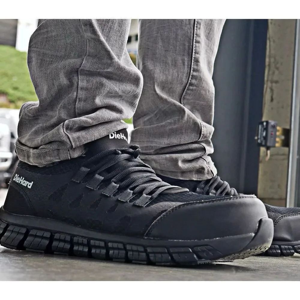 ✨Diehard Bonneville Athletic Black Composite Toe Sz 8.5 Sneakers✨